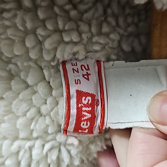 Rare Vintage Levi's Workwear Sherpa Truckers Coat - Picture 2 of 10